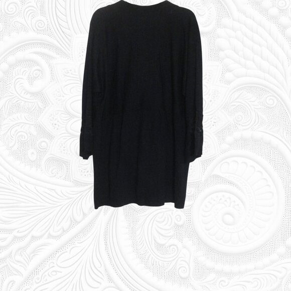 Susan Graver Style (Large) Black "Plushknit" Sweater - NWT - Picture 3 of 3